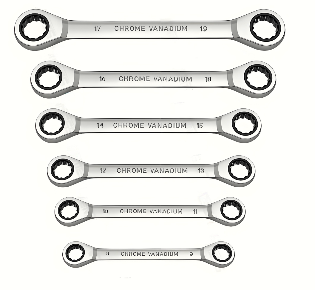 Workshop Electric Tools - 1 Piece Double-Head Ring Ratchet Wrench