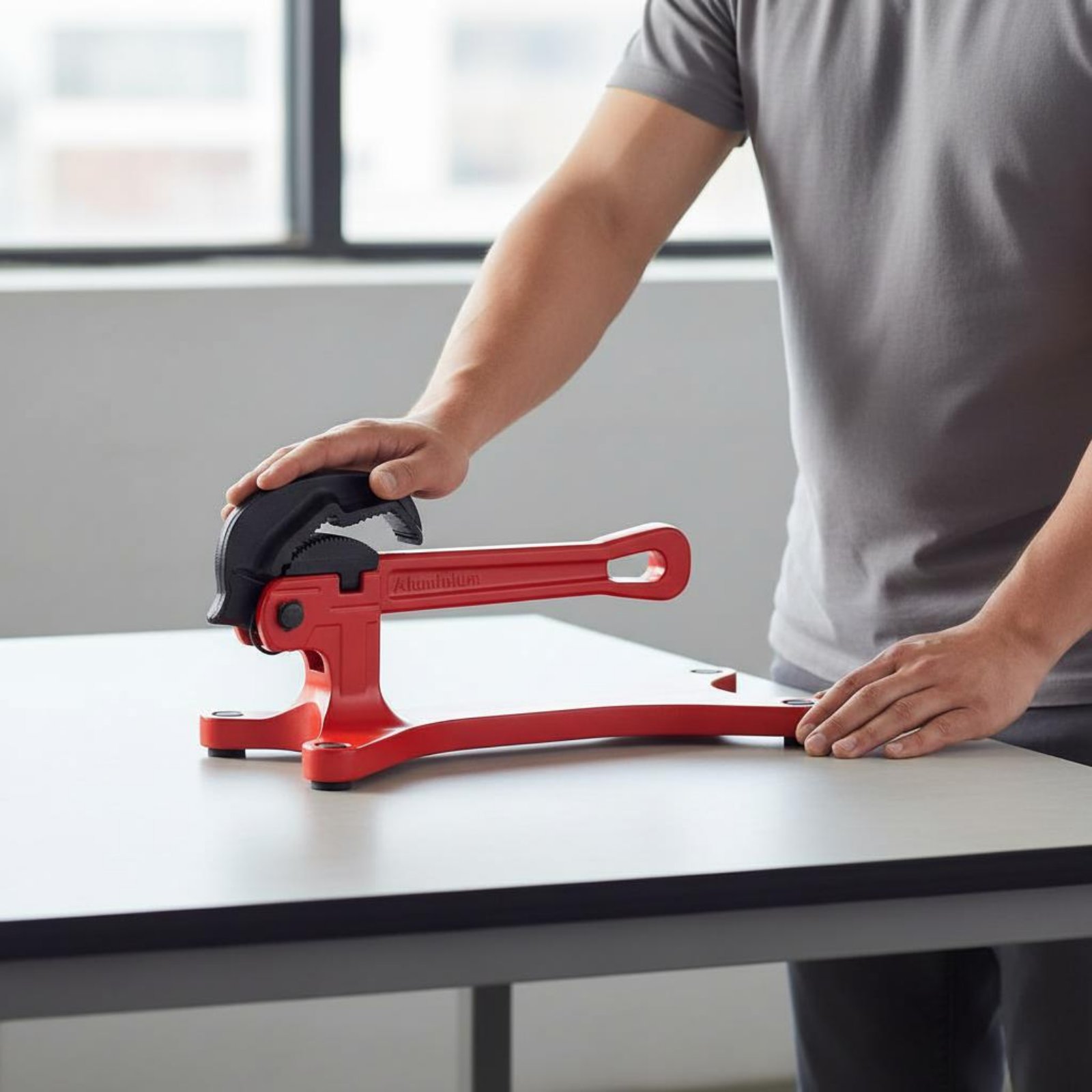 Tools Workshop - Self-Locking Pipe Wrench Portable Self-Adjusting Pipe