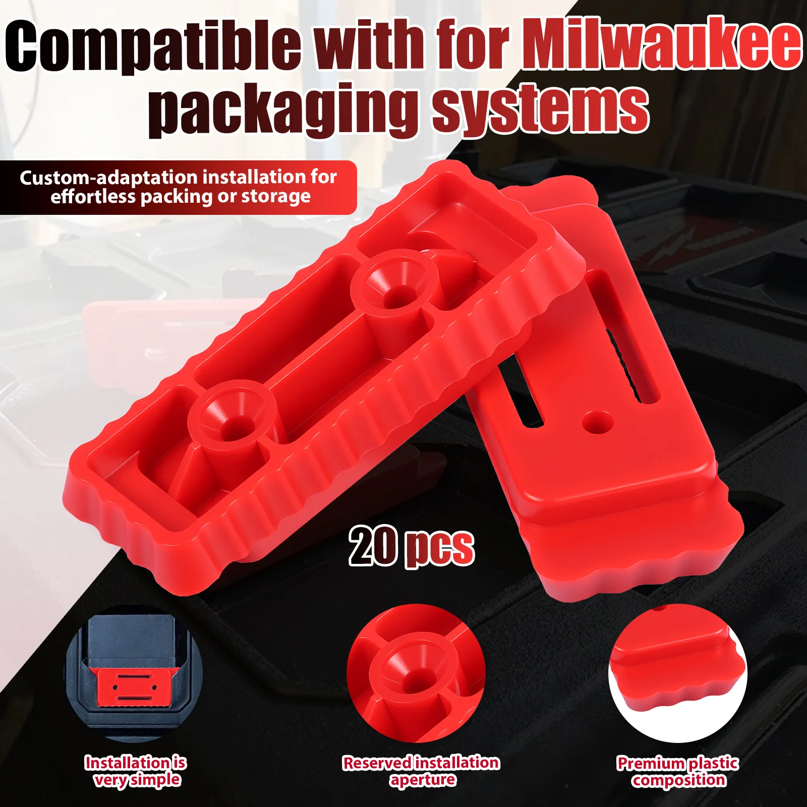 20pcs Mounting Feet for Milwau - Workshop Electric Tools ulasan dan harga