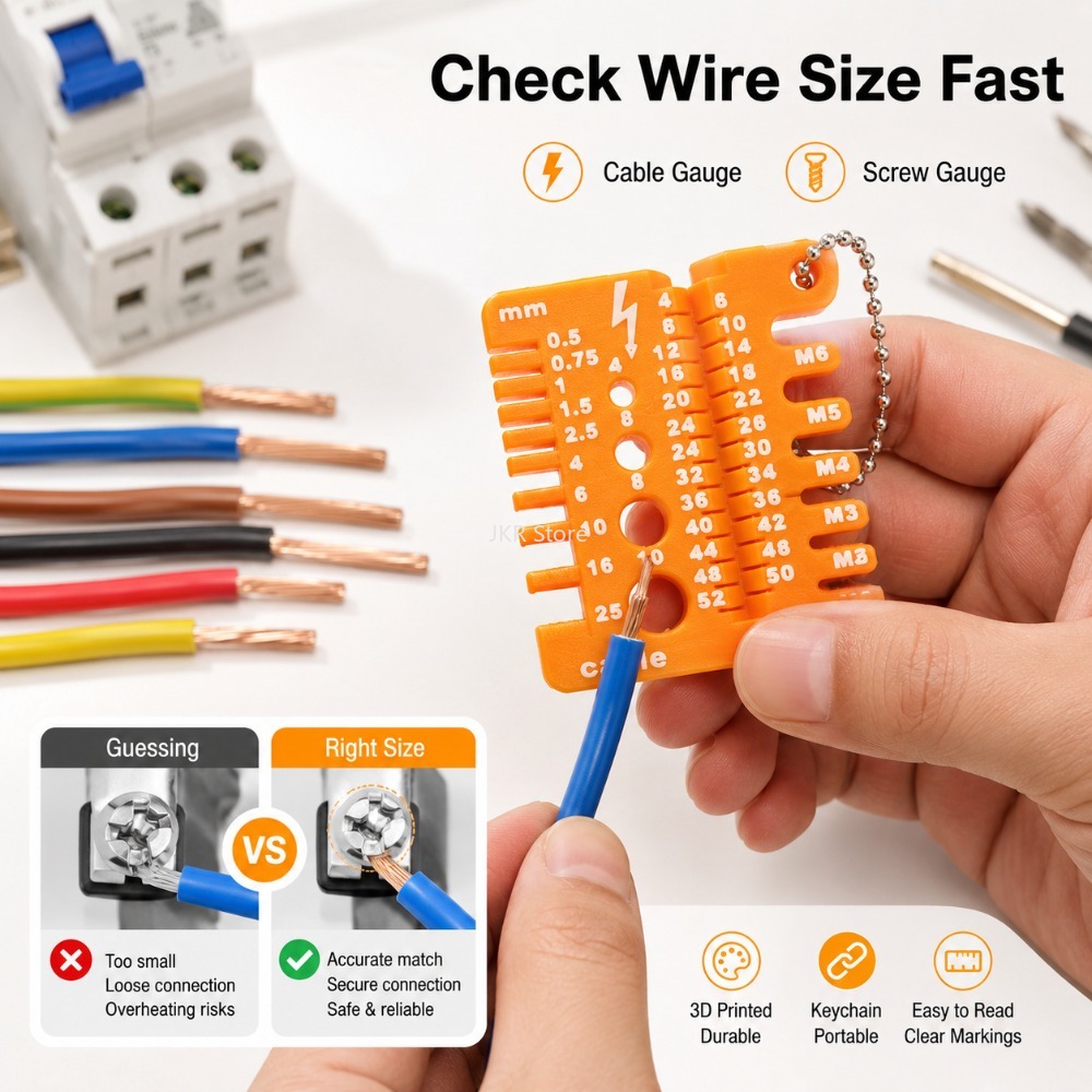 Double Sided Wire Gauge Screw  - Tools Use In The Workshop ulasan dan harga