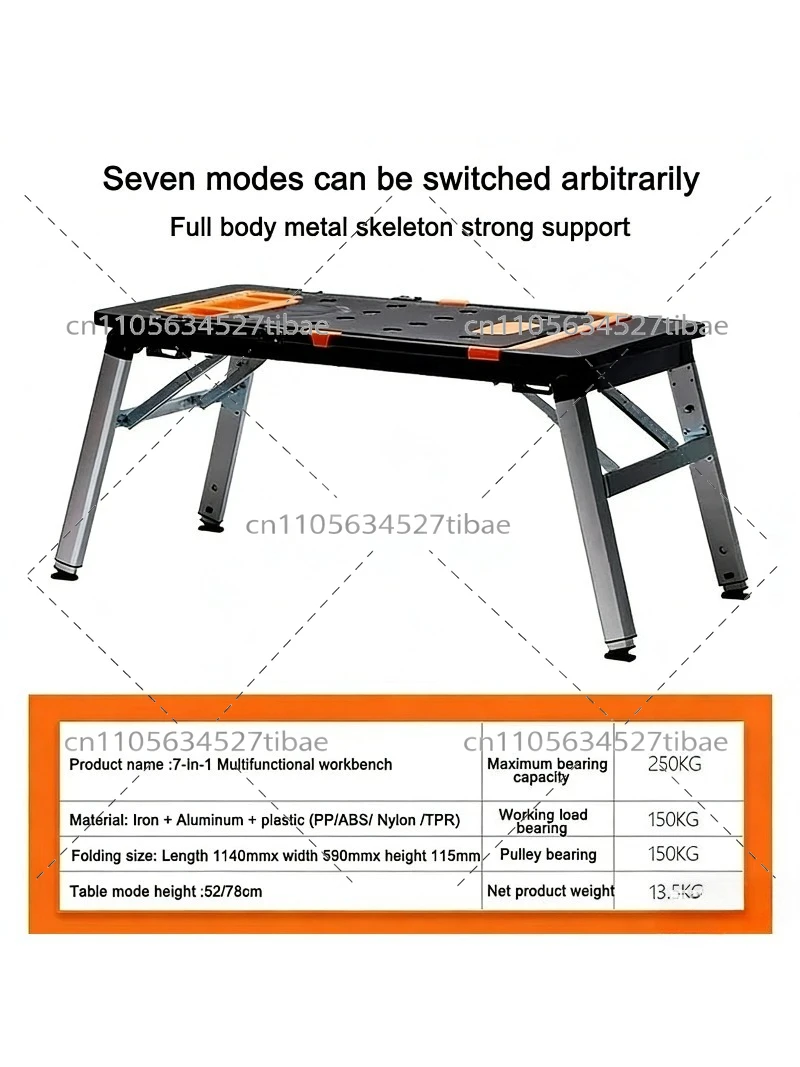 7-in-1 Portable Folding Workbe - Workbench Portable Fold ulasan dan harga