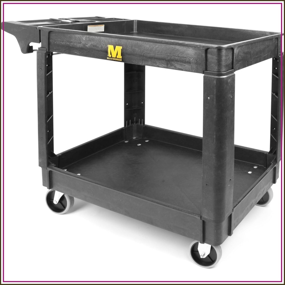 Heavy Duty 2-Shelf Service Car - Workshop Tools Shelf ulasan dan harga