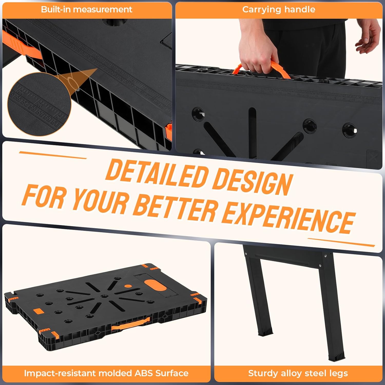 Folding Work Bench with Clamps - Workbench Portable Fold ulasan dan harga