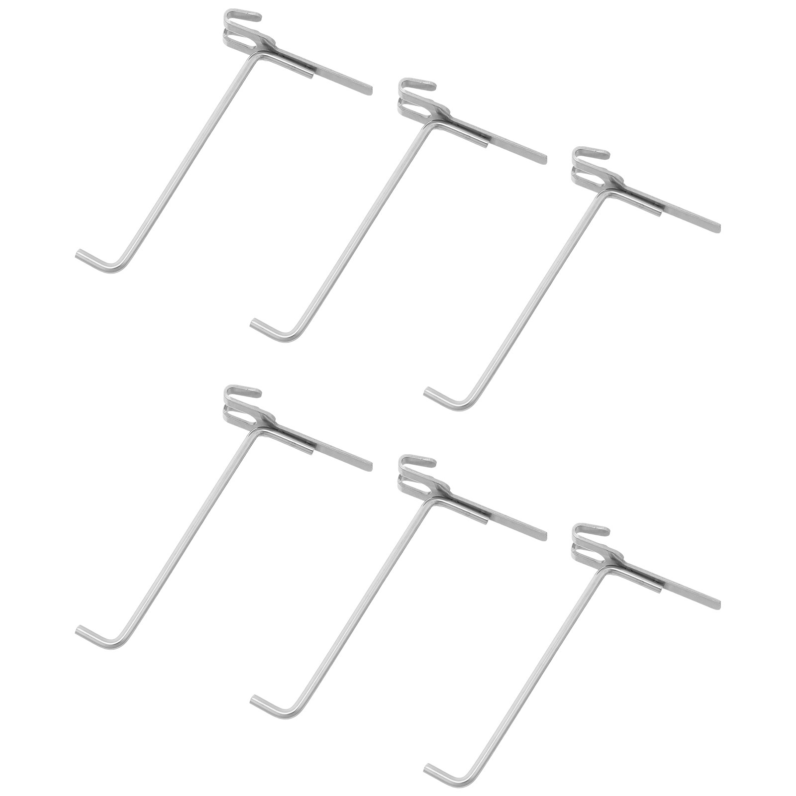 6Pcs Stainless Steel Pegboard  - Workshop Tools Shelf ulasan dan harga