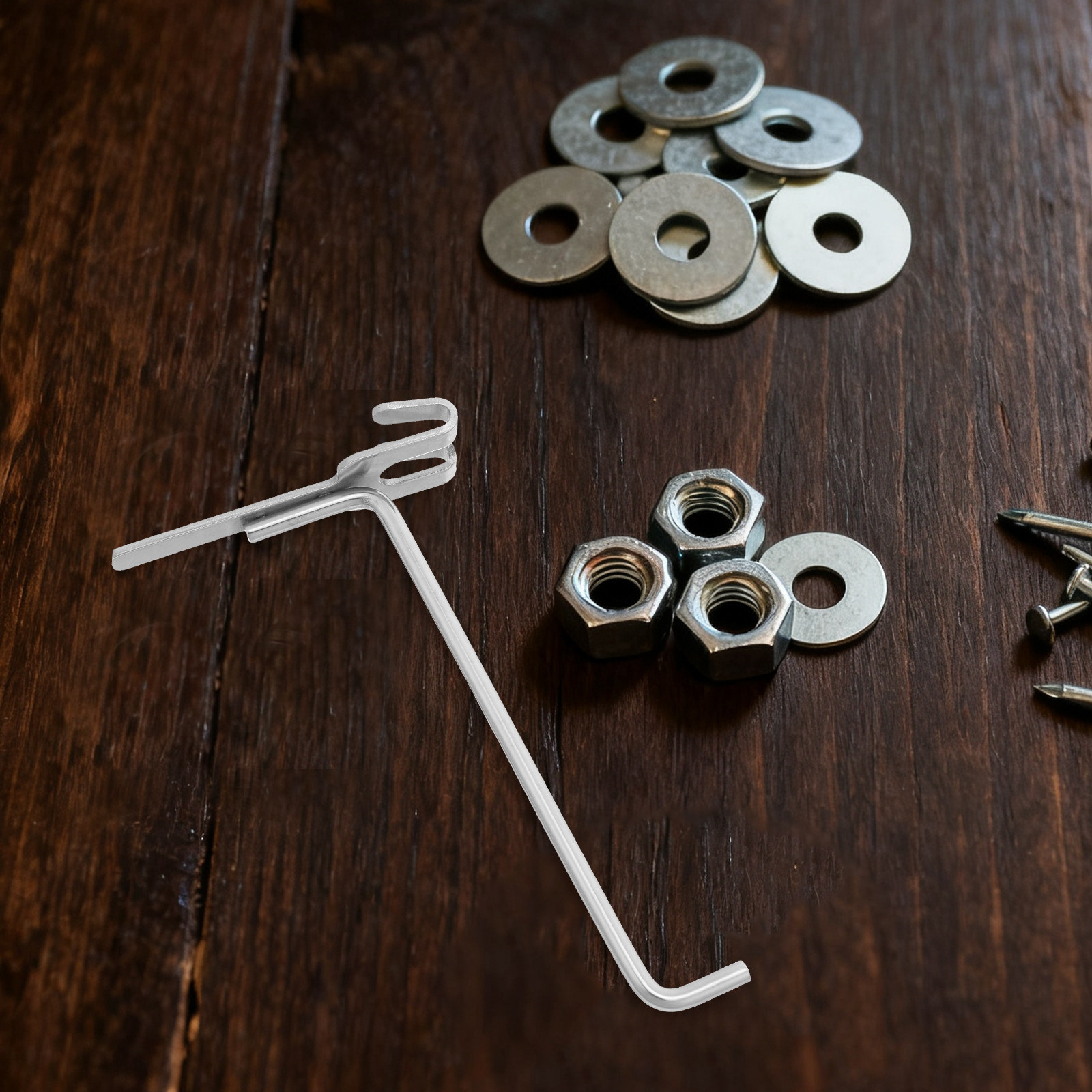 6Pcs Stainless Steel Pegboard  - Workshop Tools Shelf ulasan dan harga