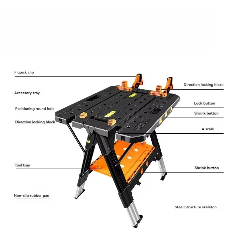Portable Folding Work Table wi - Workbench Portable Fold ulasan dan harga