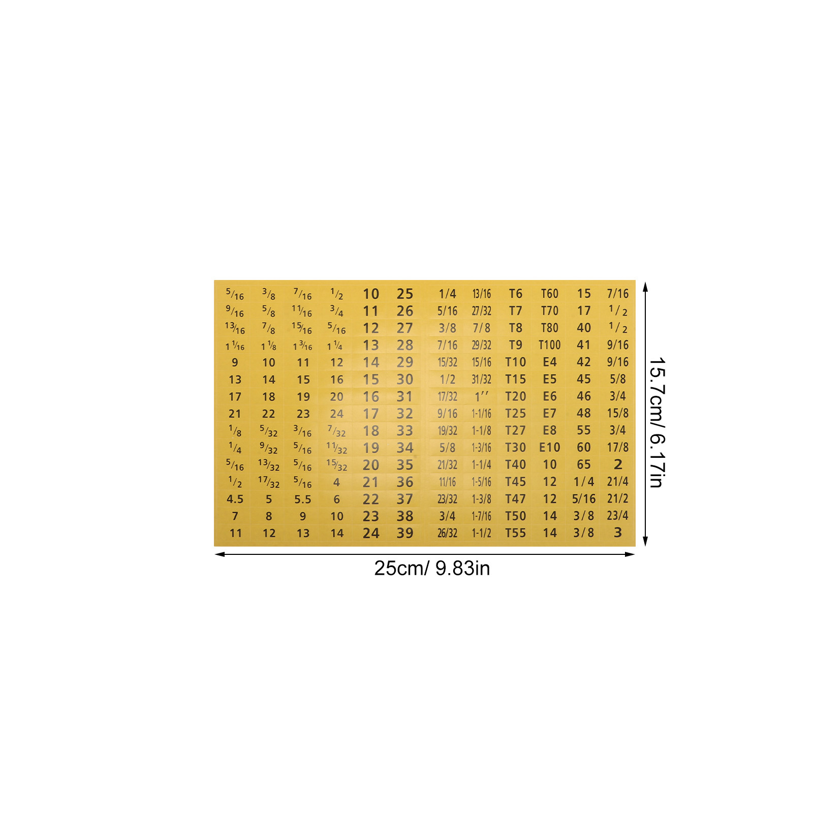 20Sheets Socket Wrench Sticker - Tools Workshop ulasan dan harga