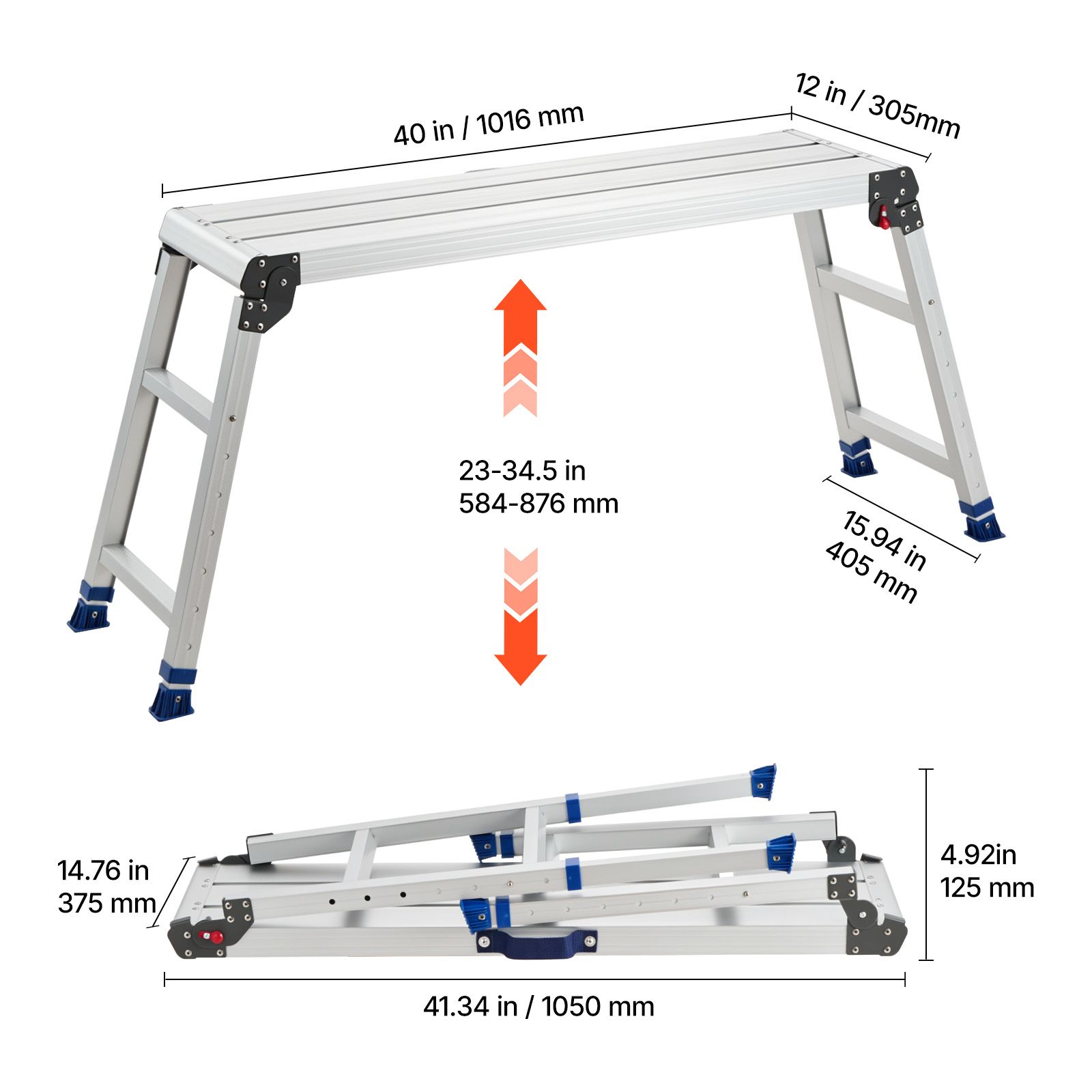 Folding Work Platform, Adjusta - Workbench Portable Fold ulasan dan harga